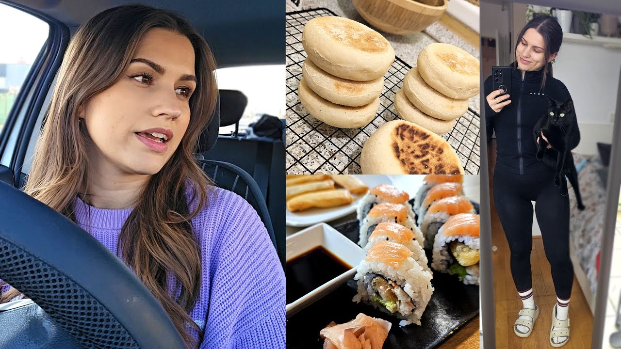 WORKOUT SCHEDULE, ENGLISH MUFFINS, SUSHI FOR LUNCH | JESSAMESA