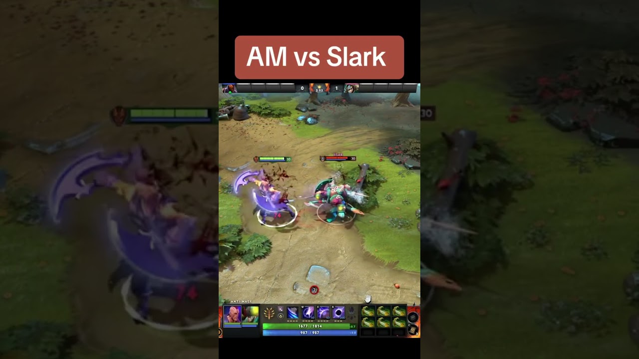 Anti Mage vs Slark #dota2 #dota21x1 #dota2carry #dota2highlights #dota #recommendations