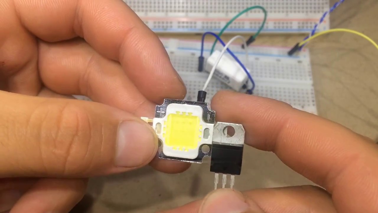 Подключение 10Вт светодиода при помощи LM317