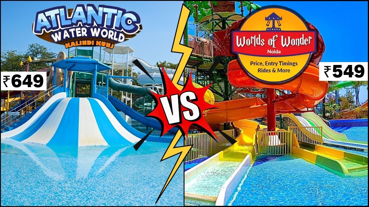 best water park in Delhi 2024 | cheapest water park in delhi | wow vs atlantic | atlantic water park