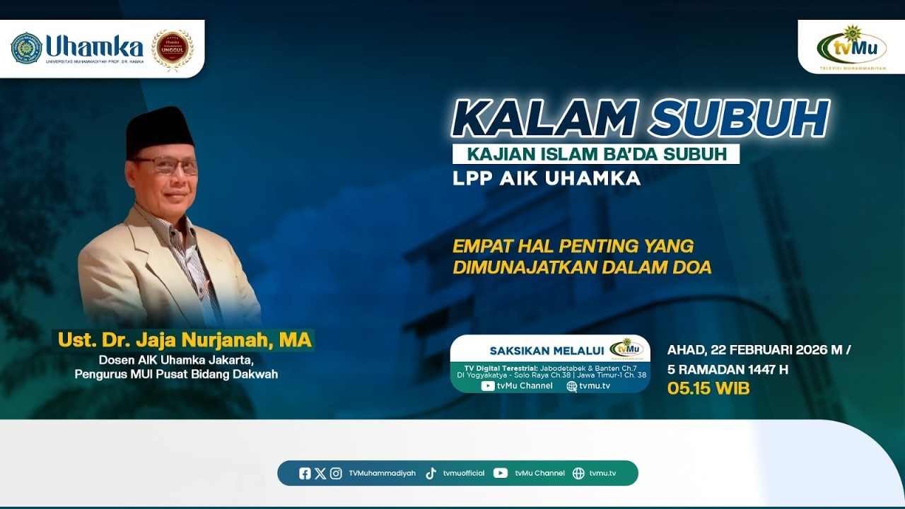 KALAM SUBUH UHAMKA | Empat Hal Penting Yang Dimunajatkan Dalam Doa