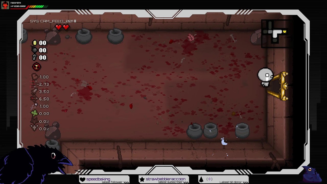 Binding of Isaac with Crowd Control! Punishment for missing too many streams!