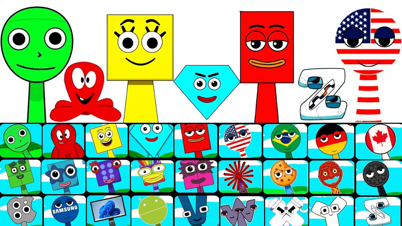 Incredibox Sprunki OC: All Save The Shapes Phase 1-27: Dame Tu Cosita Alien from Fred Pocoyo,Ricky 