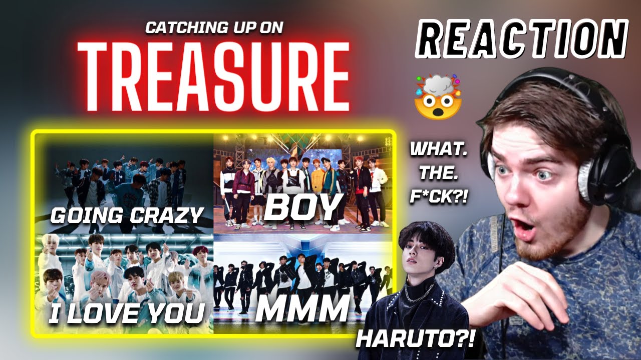 Catching Up On: TREASURE - Going Crazy + BOY + I LOVE YOU + MMM | REACTION