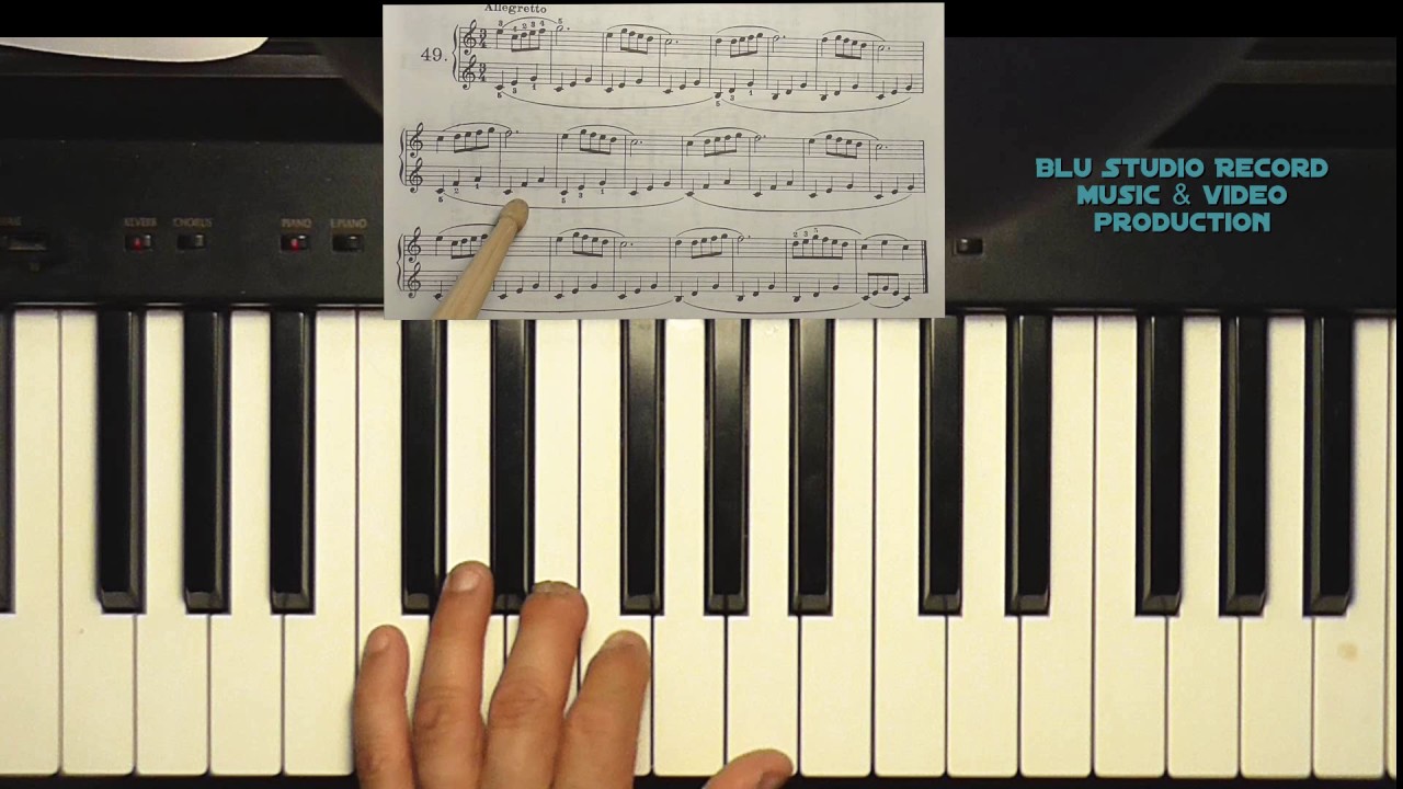 [58] Lezioni di pianoforte - School of piano - Beyer es 49 page 39