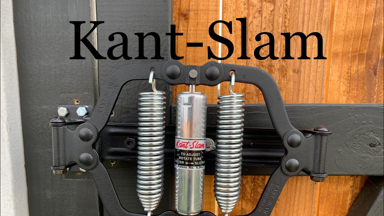 Kant-slam gate closer installation