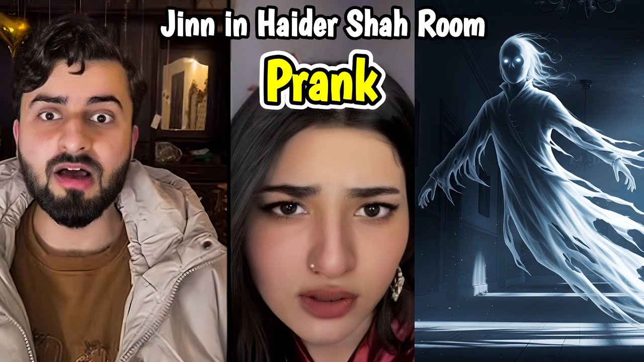 JINN in Haider Shah Room Prank 😂 | Live with Haider & Kainat 