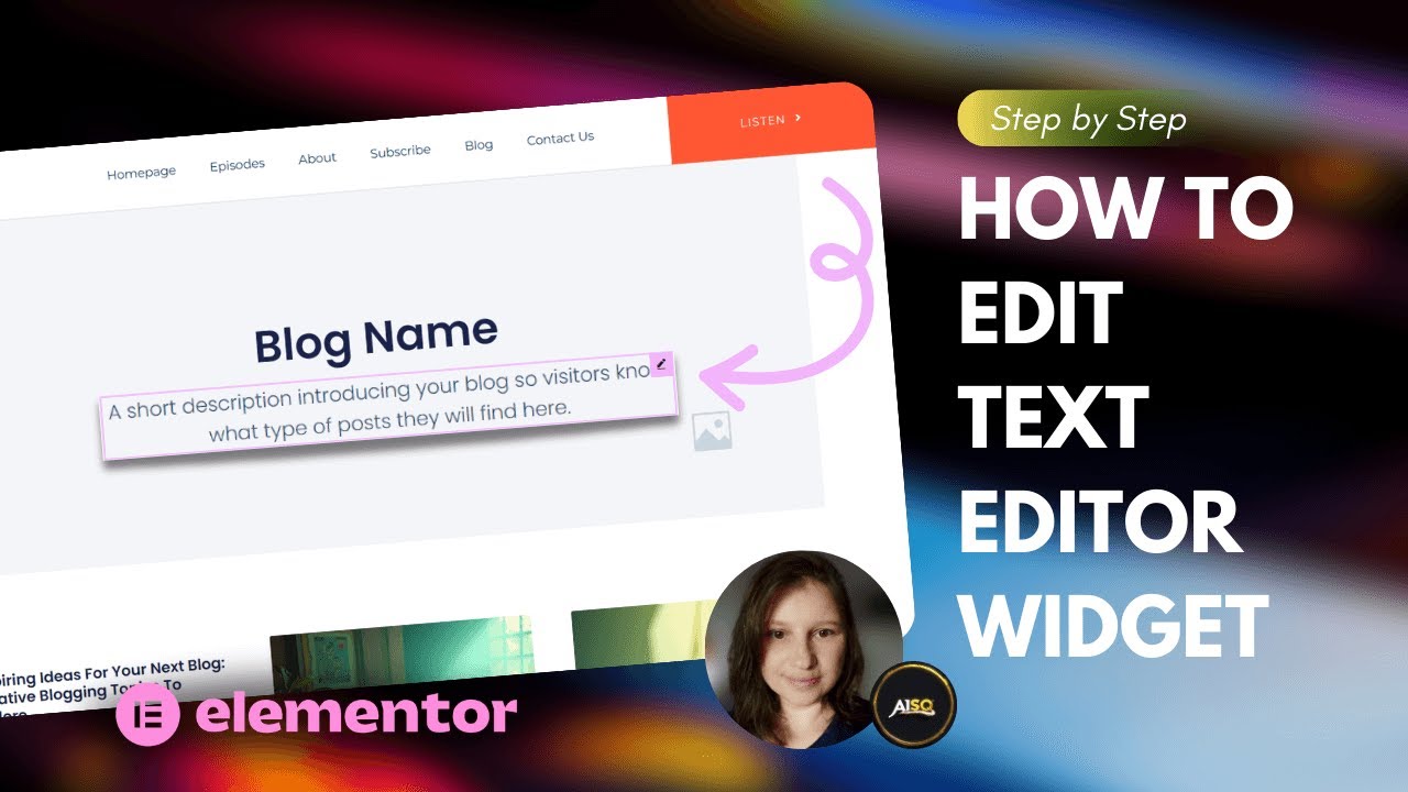 [Elementor Pro Tutorial] How to Edit Text Editor Widget