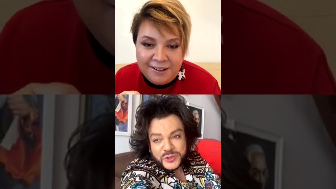 Филипп Киркоров и Алена Блин. Прямой эфир инстаграм 30.04.2020.