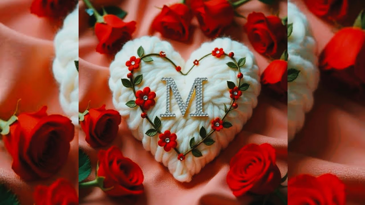 M.❤️❤️❤️cute name status.m🌹🌹 latest design 