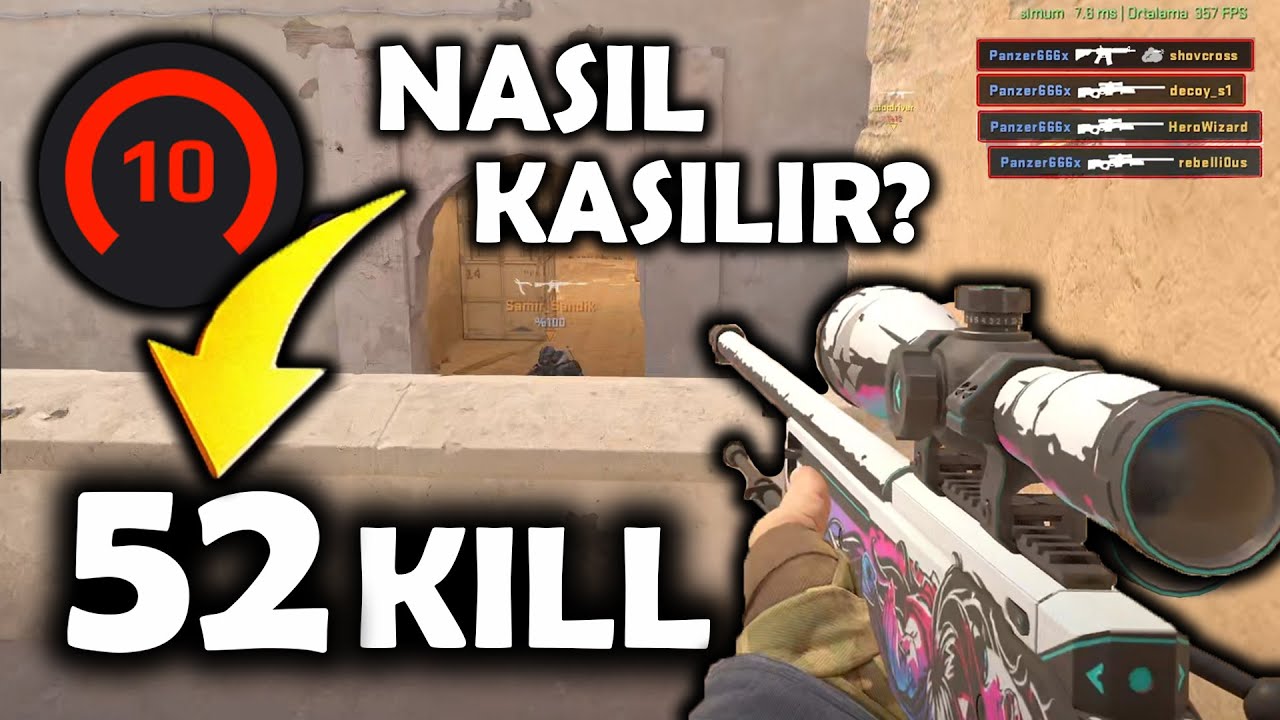 FACEIT 10 LEVEL NASIL KASILIR? | 52 KILL – 5500 DAMAGE