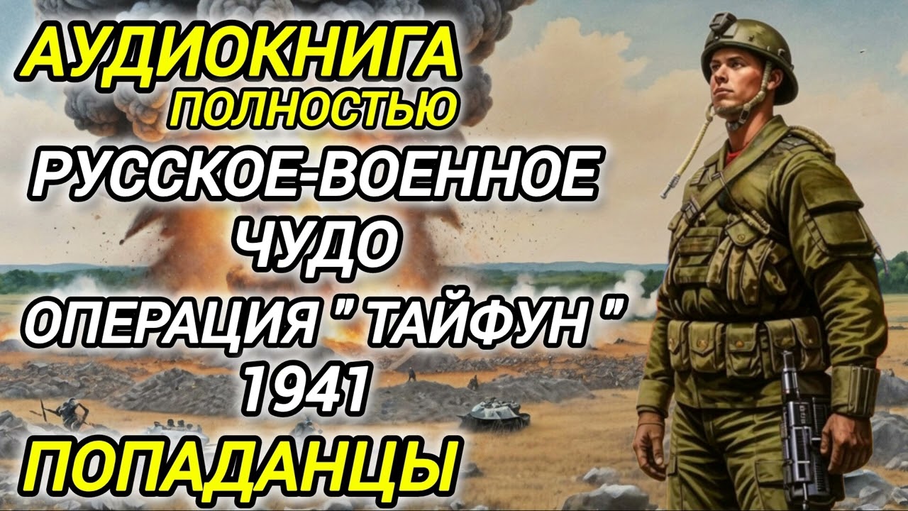 Аудиокнига ПОПАДАНЦЫ В ПРОШЛОЕ: РУССКОЕ ВОЕННОЕ ЧУДО ОПЕРАЦИЯ ТАЙФУН 1941