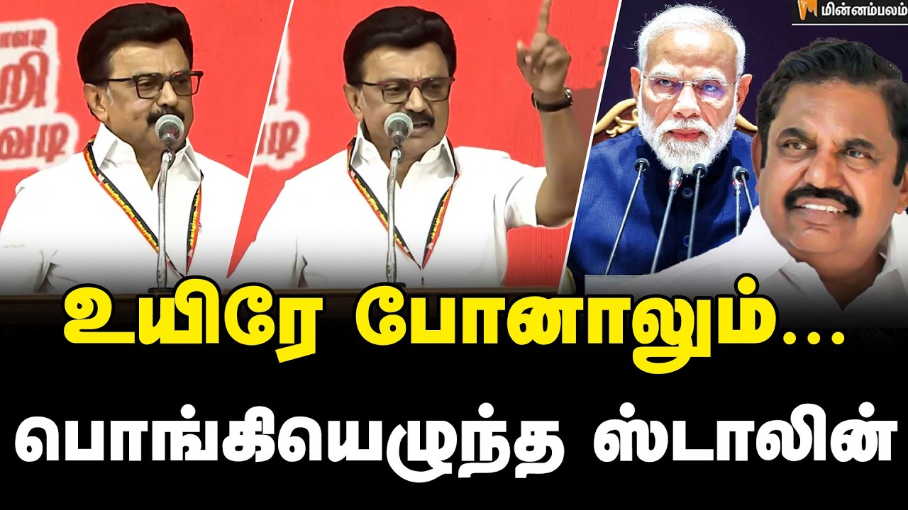 MK Stalin Speech | தமிழ்நாடு அணியா? டெல்லி அணியா? வெளுத்து வாங்கிய ஸ்டாலின் | Modi | BJP