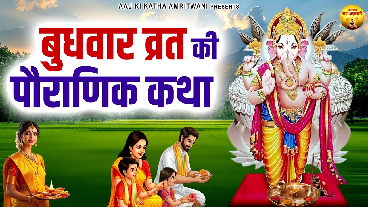 बुधवार व्रत की पौराणिक कथा | Budhwar Vrat Katha | Ganesh Ji Ki Katha | Wednesday Special Katha