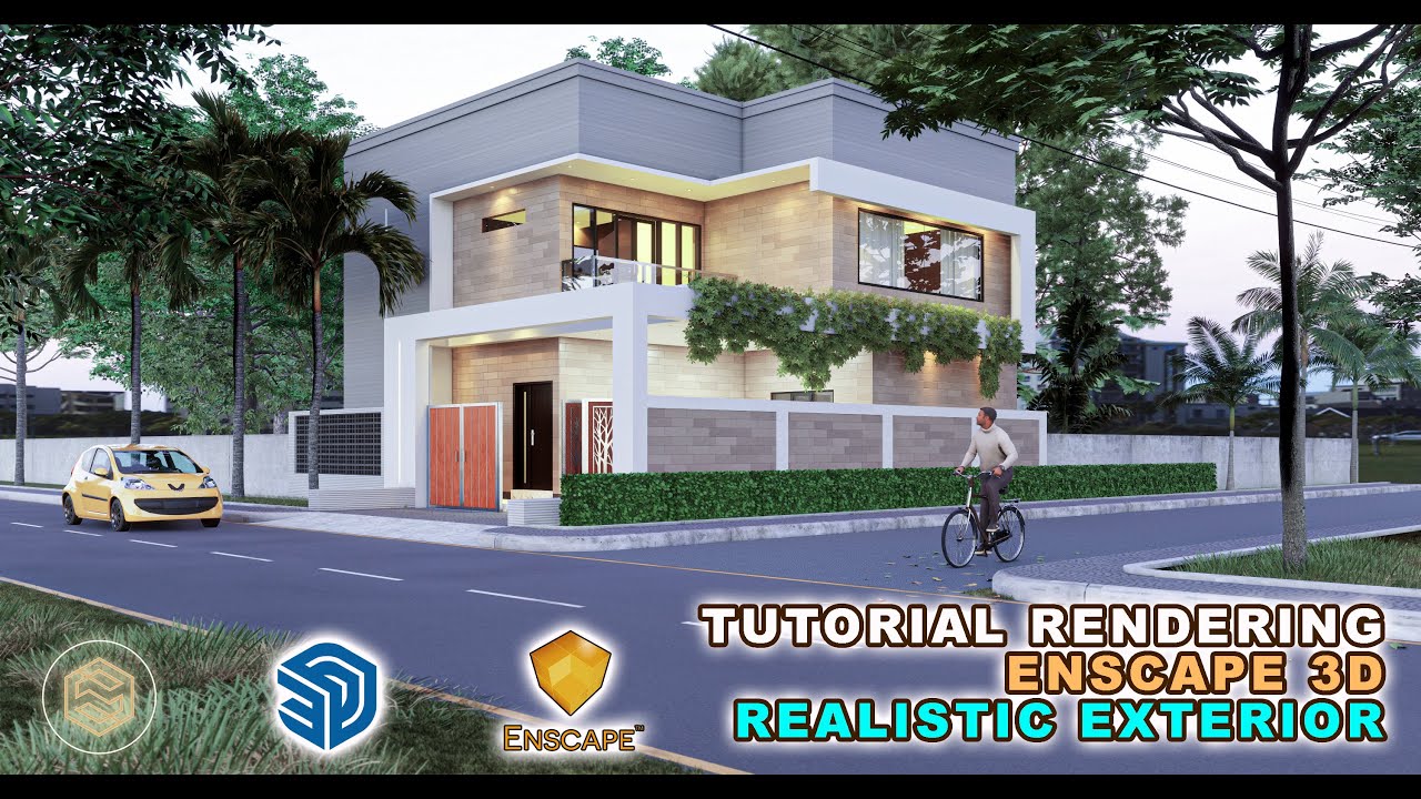 TUTORIAL RENDER ENSCAPE 3D [ Realistic Exterior ]