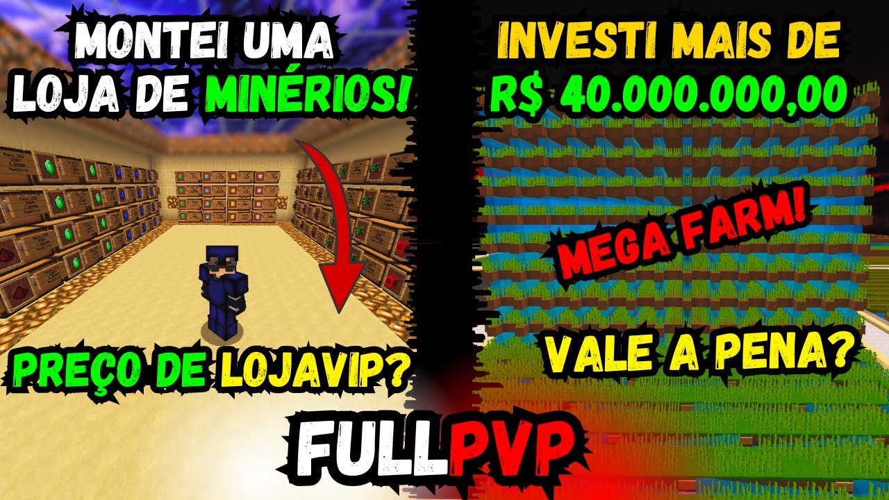 FULLPVP CLÁSSICO - GASTEI 40 MILHÕES NESSA FARM DE CANA! VALEU A PENA? E AGORA TEMOS UMA LOJA!