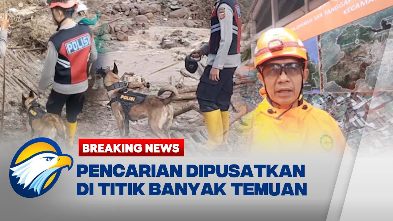 BREAKING NEWS - Pencarian 73 Korban Longsor di Bandung Barat Libatkan K9