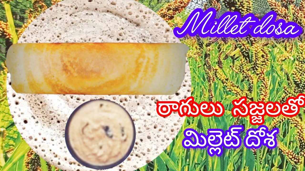 మూడు రకాల ఆరోగ్య సమస్యలకి మెడిసిన్ లాంటి మిల్లెట్ దోశ|| healthy millet dosa 