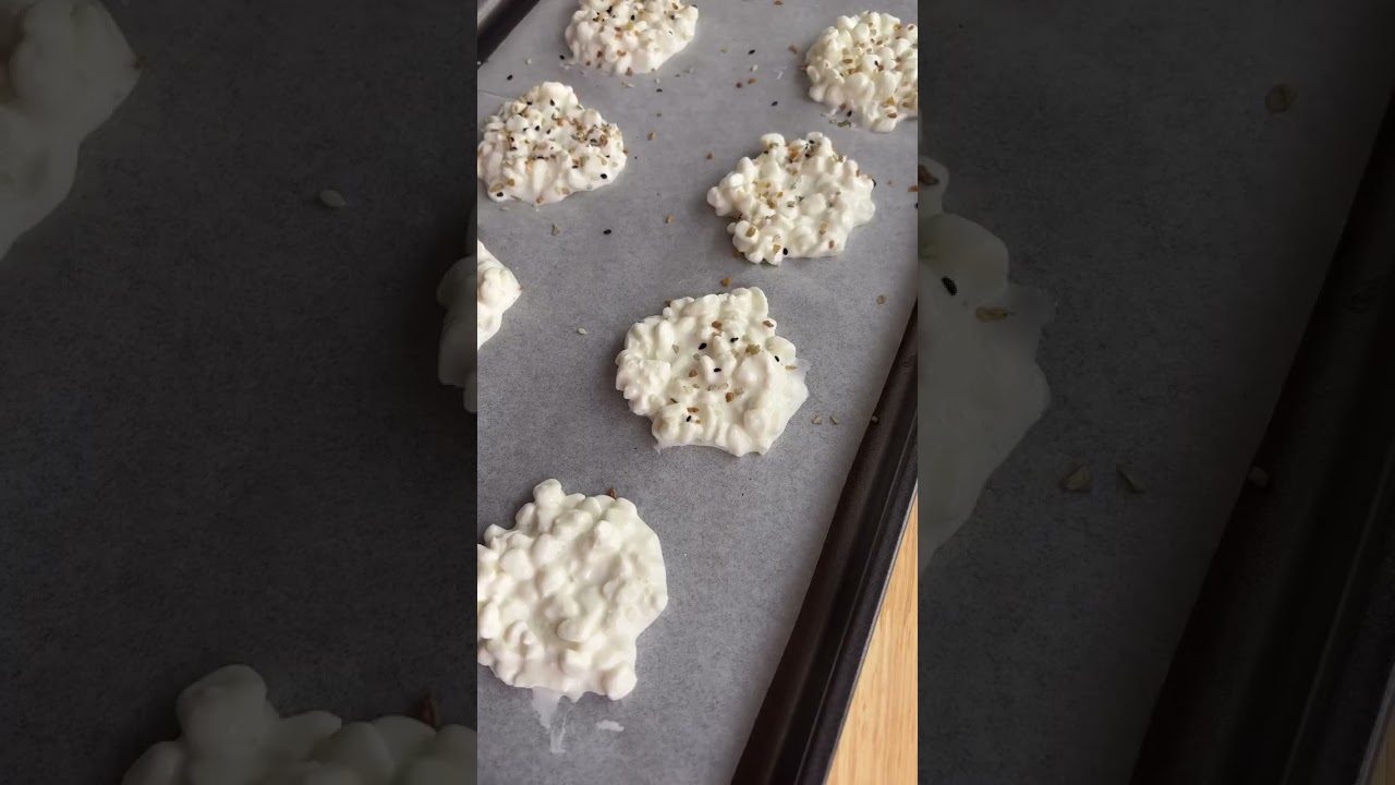 2-Ingredient Cottage Cheese Chips ✨ Ever wonder what a food blogger makes from a single