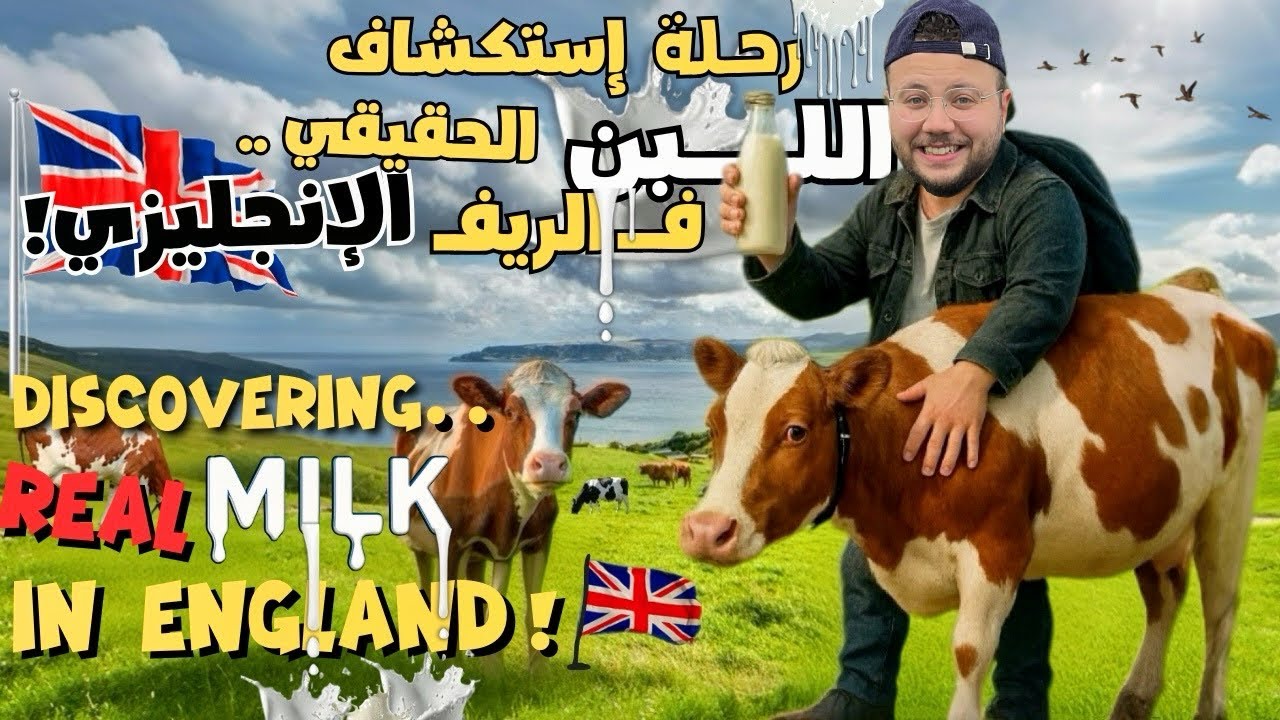 أول مرة اشرب لبن حقيقي في بريطانيا 🇬🇧🥛 | First time drinking real milk in the UK !