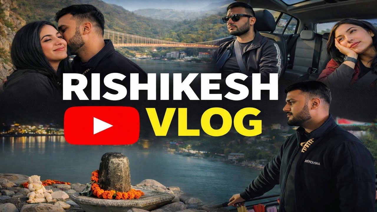 We Drove from Gurgaon to Rishikesh 😍 | Aarti, Waterfalls, Scooty & Food Vlog 