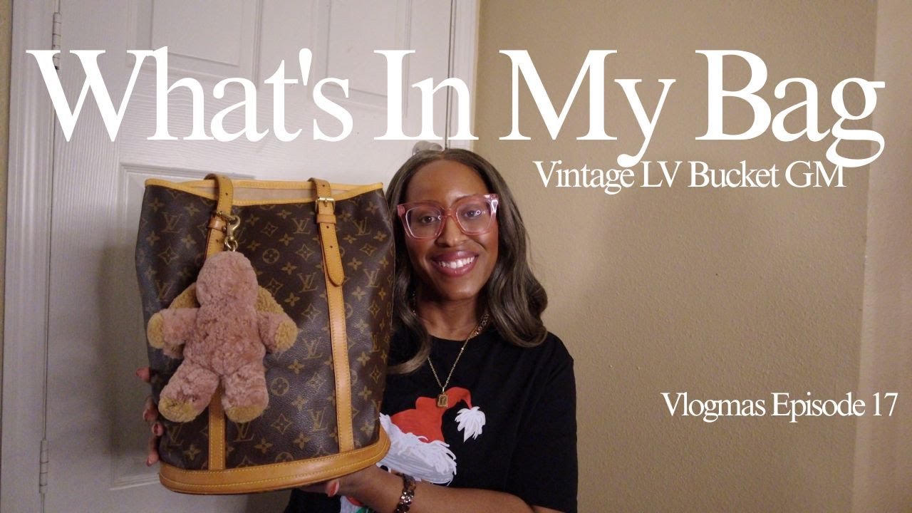 Что в моей винтажной сумке-ведре LV GM | Vlogmas, эпизод 17