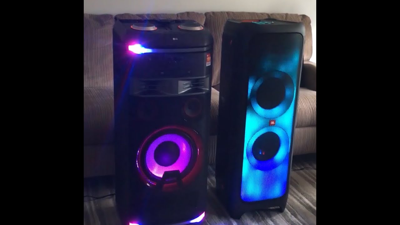 JBL Partybox 1000 против LG OK99 в битве за динамики Bluetooth