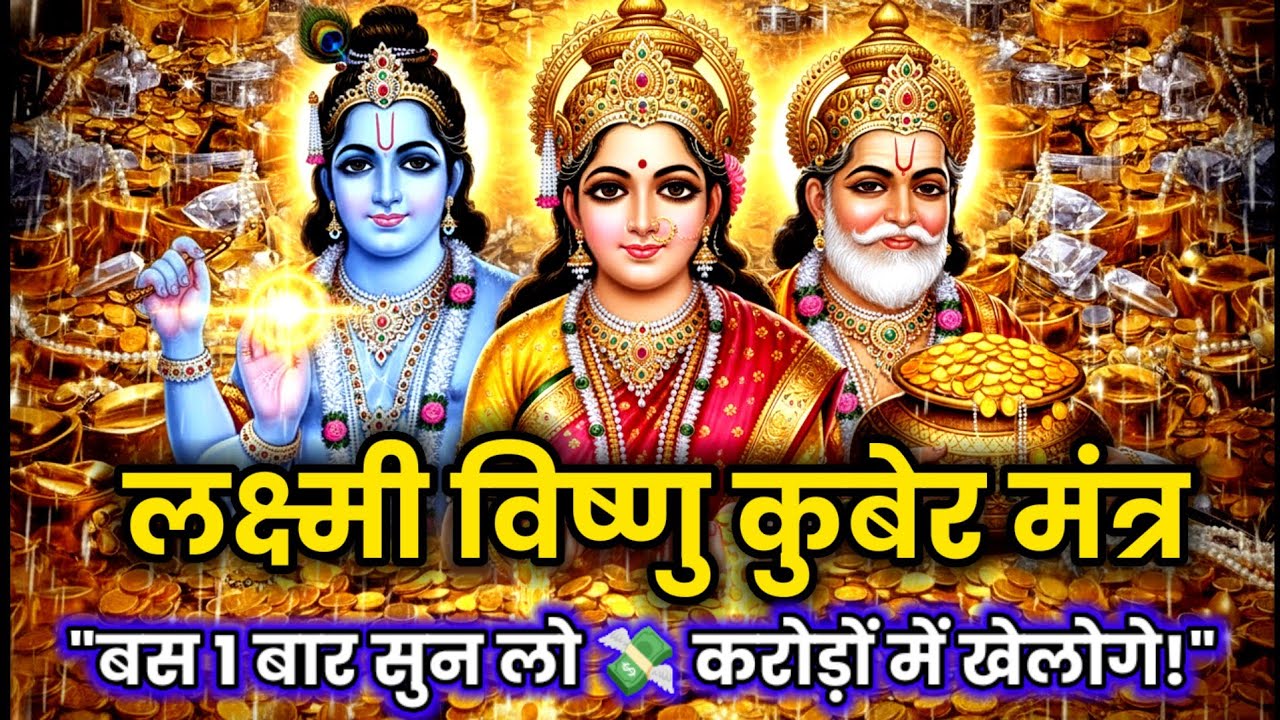 💸लक्ष्मी-कुबेर-विष्णु वंदना 🙏1 बार सुन लो हर दिन अंधाधुंध पैसा आएगा 💰देखकर होश उड़ जाएंगे