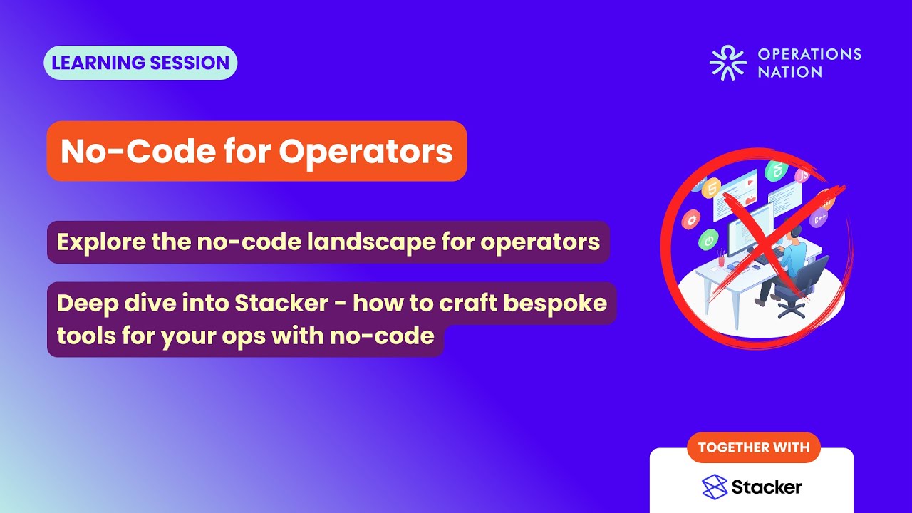 No-code for Operators with Stacker