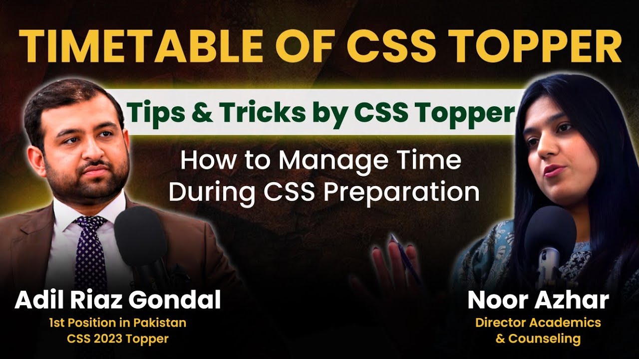 CSS 2027 Timetable by Topper | Start Preparation Now | Adil Riaz Gondal | 