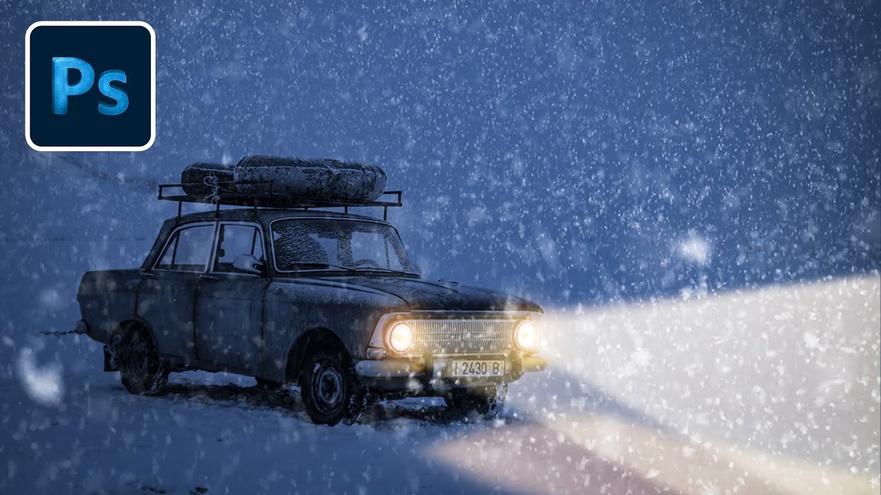 Winter Snowland in Adobe Photoshop (Speed Art)