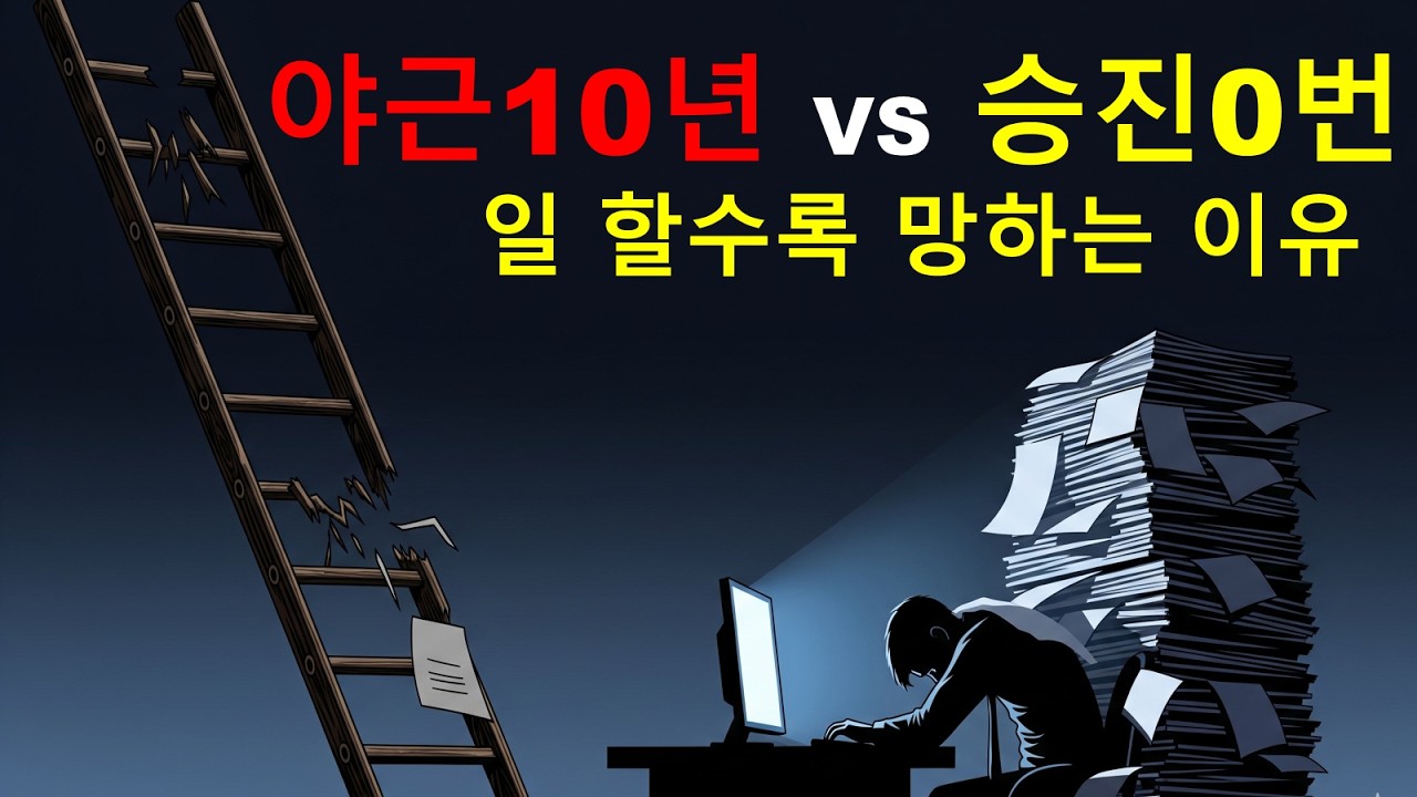 10년 야근해도 승진 못하는 직원의 진짜 이유 #직장인 #승진 #커리어 #야근 #직장생활 #30대직장인 #40대직장인 #커리어개발 #직장인자기계발 #성과관리 #직장심리학
