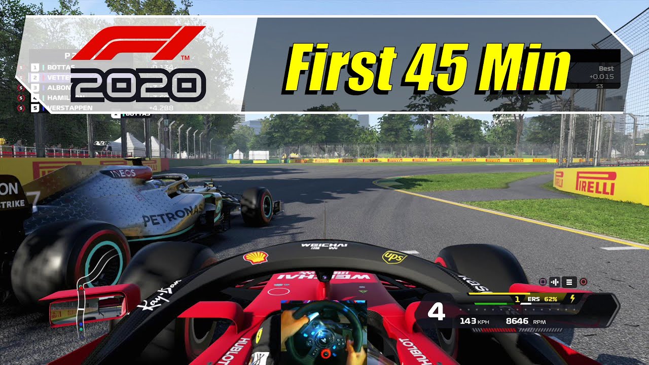 F1 2020: Seventy Edition (PS4) - First 45 Min - Most Unstable F1 Game Ever?! - Wheelcam (1080@60)