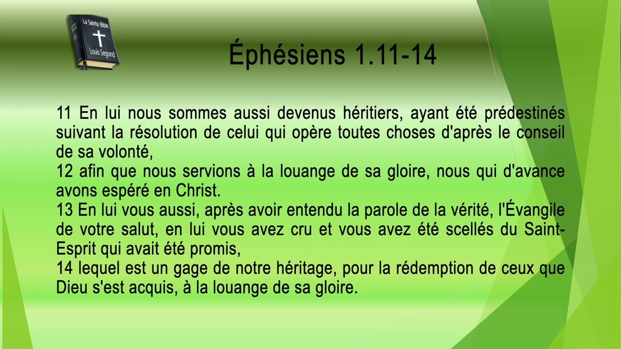 49 Épître aux Éphésiens Sg1910 ch 1 20251020
