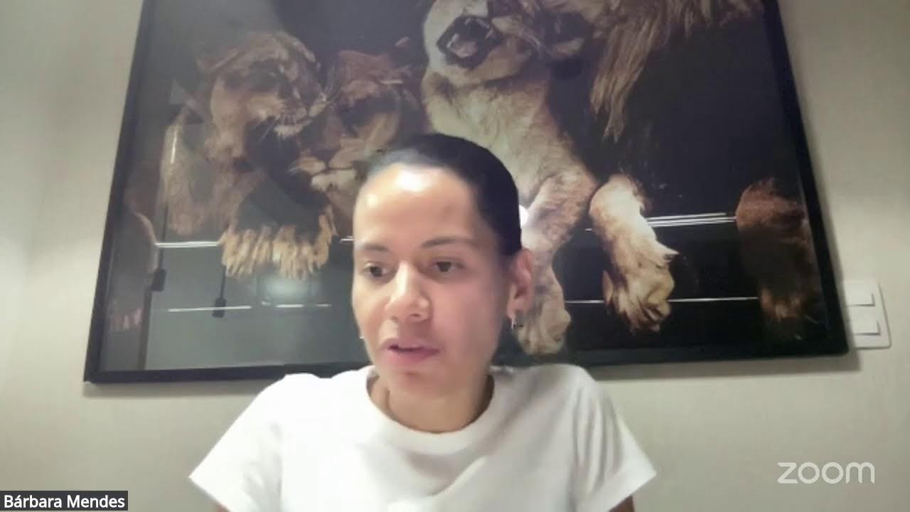 Reunião Zoom de Bárbara Mendes