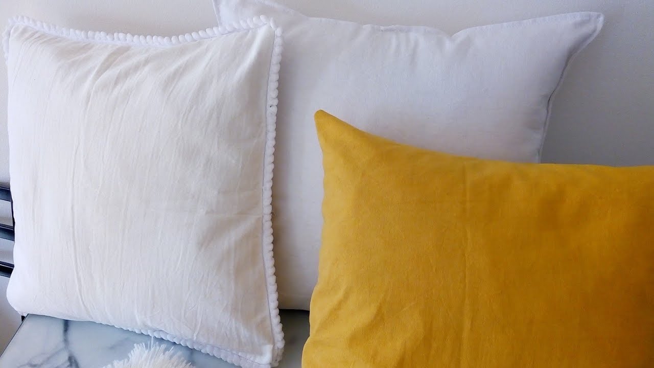 Cómo hacer fundas de Almohadones SIN CIERRE /CREMALLERA súper fácil!! how to make cushion covers