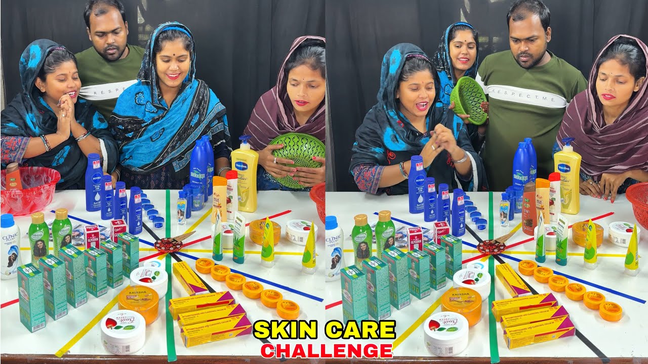 Winter Skin Care Challenge With Full Family Wheel Game #challenge #skincare #wheels 