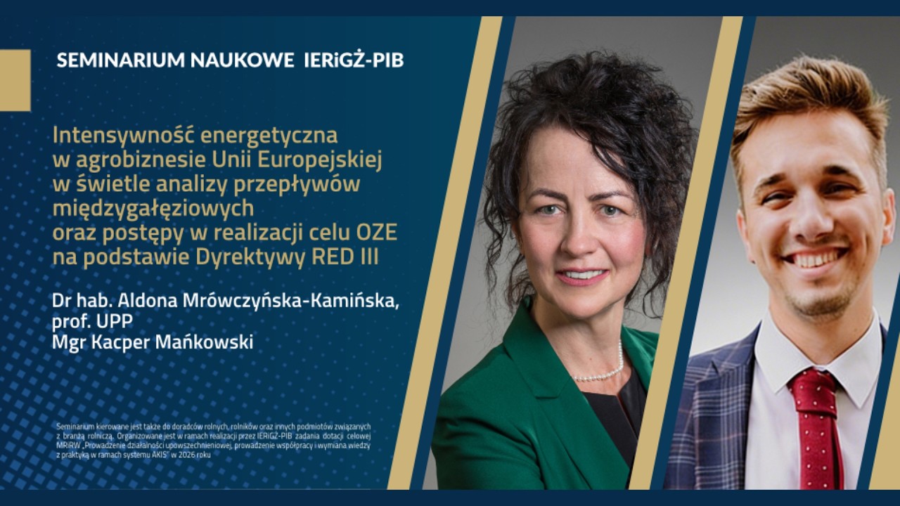 Zapis seminarium „Intensywność energetyczna w agrobiznesie Unii Europejskiej ...