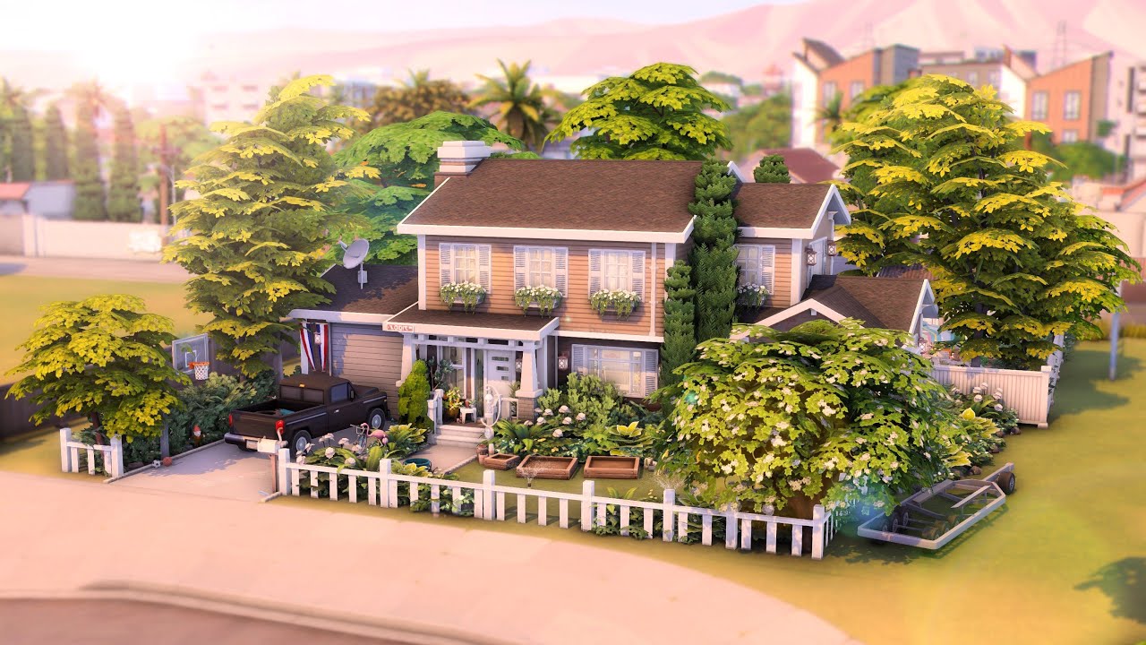 American Suburban 🏡// The Sims 4: Speed Build // No CC