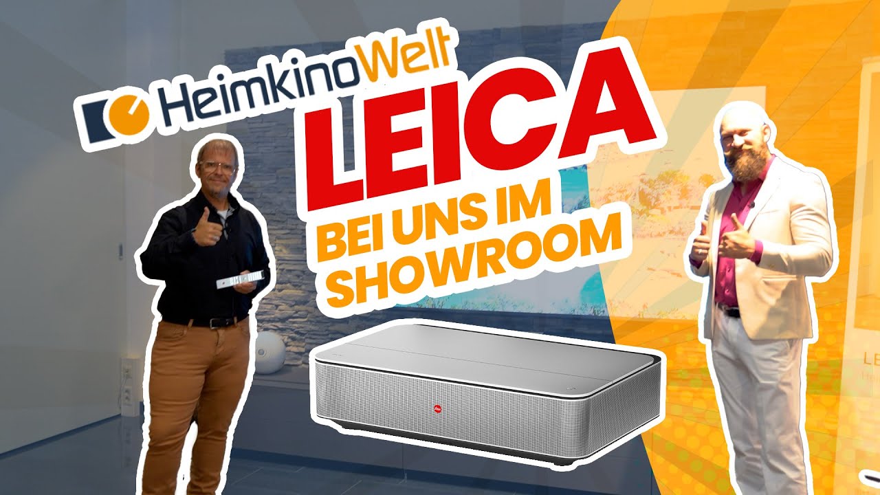 Leica zu Besuch bei uns im Showroom! HeimkinoWelt und der Leica Cine 1 Laser TV