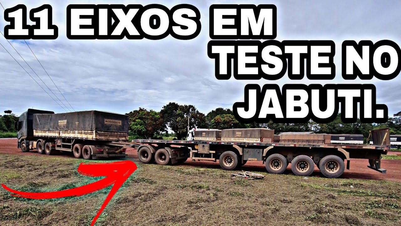 DEPOIS DA POLÊMICA DA 4 EIXOS AGORA VOU EXPERIMENTAR O 11 EIXOS..JA EM TESTE AQUI NO PARÁ...