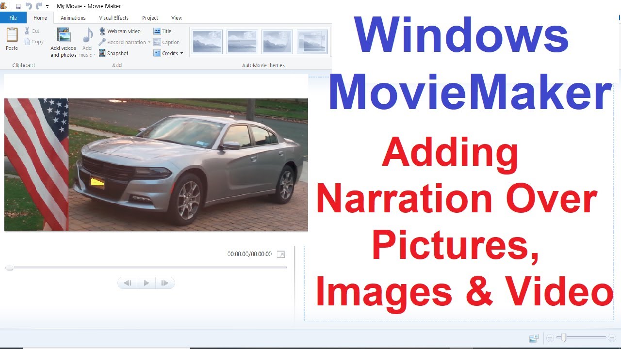 Creating Professional Videos Windows Movie Maker part 2 -Narrate over Pictures images
