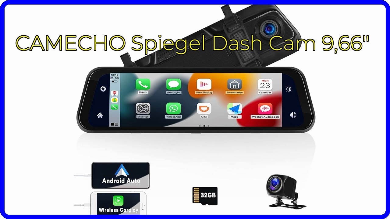 BEWERTUNG (2025): CAMECHO Spiegel Dash Cam 9,66
