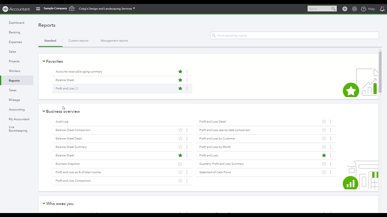 Important Miscellaneous Reports in QuickBooks (General)