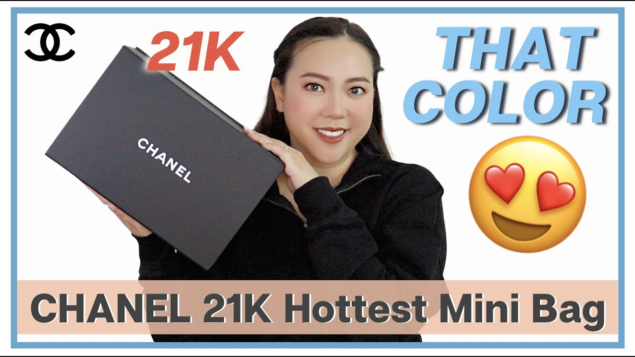 Распаковка и обзор мини-сумки CHANEL 21K Blue Iridescent | Новая мини-сумка Chanel | Моя первая р...