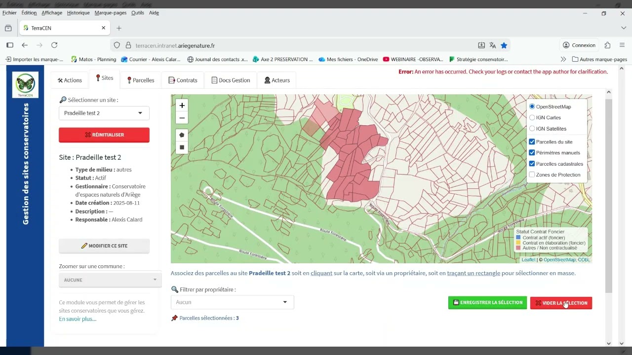4   Responsable de site gérer le parcellaire d'un site   partie 1