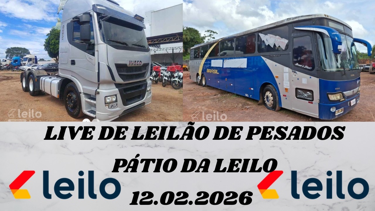 LIVE DE LEILÃO  NO PÁTIO DA LEILO DIA 12.02.2026
