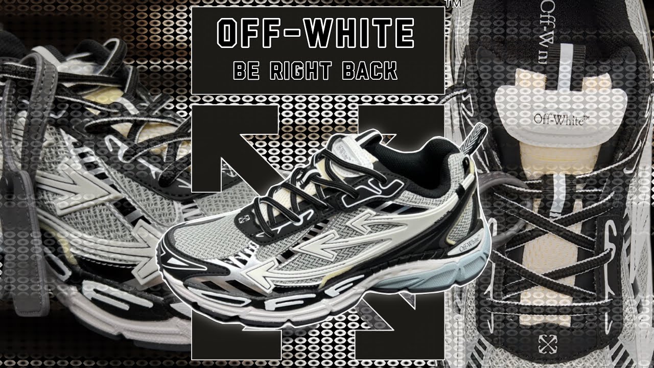 OFF-WHITE &ldquo;BE RIGHT BACK&rdquo; &lsquo;GREY/BLACK&rsquo;