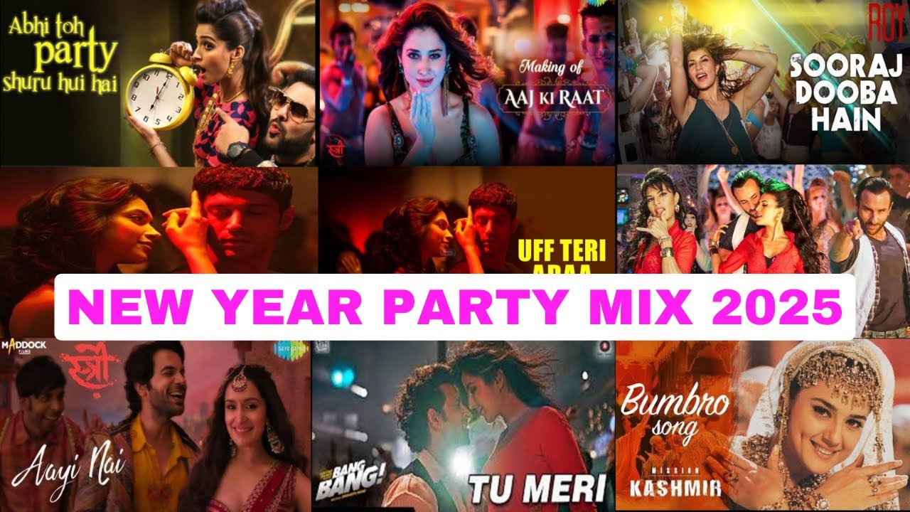 NEW YEAR BOLLYWOOD  PARTY MIX MASHUP 2025 | NON STOP BOLLYWOOD DANCE PARTY MIX 2025 | DJ AMIT MUMBAI