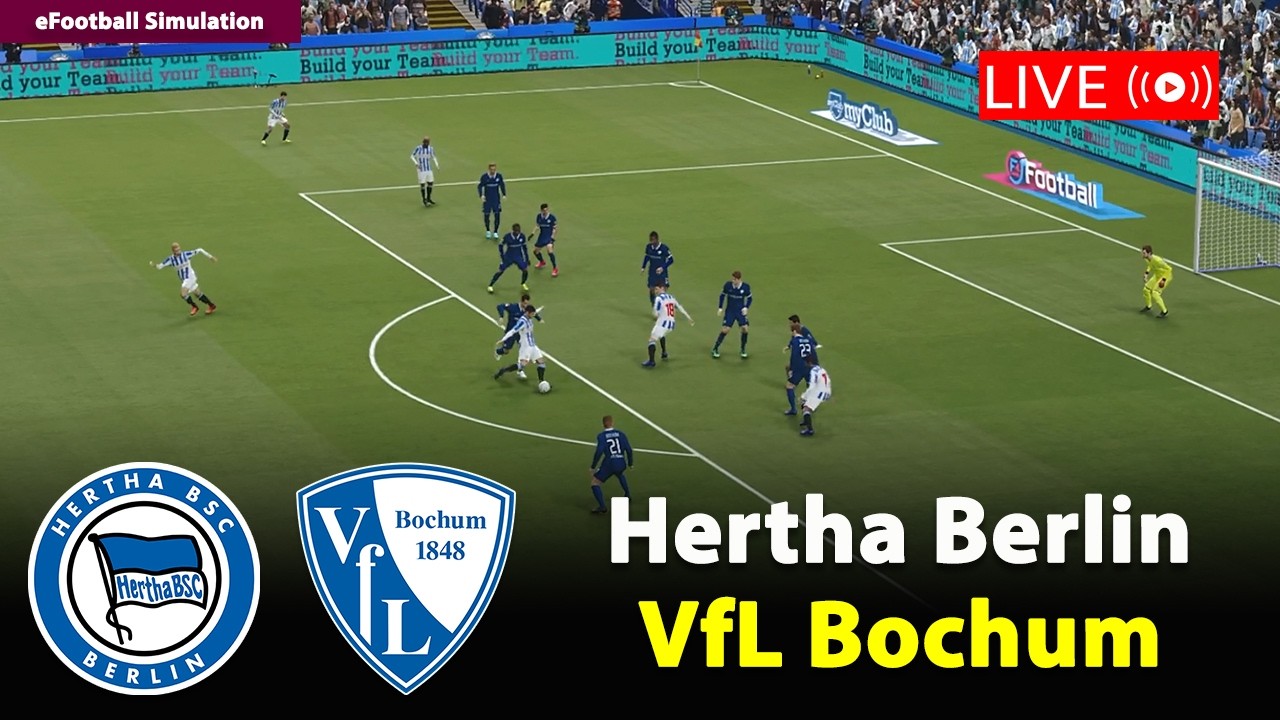 🔴LIVE- Hertha Berlin gegen VfL Bochum | Bundesliga 2 2025/26 | eFootball PES21 Simulation